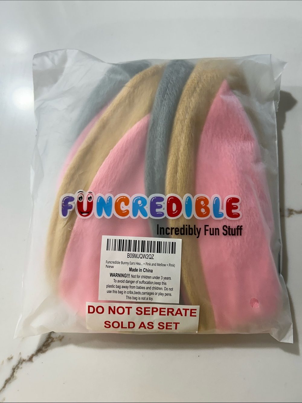 Bunny Ear Headbands for Kids - 2 total - Picture 2 of 3